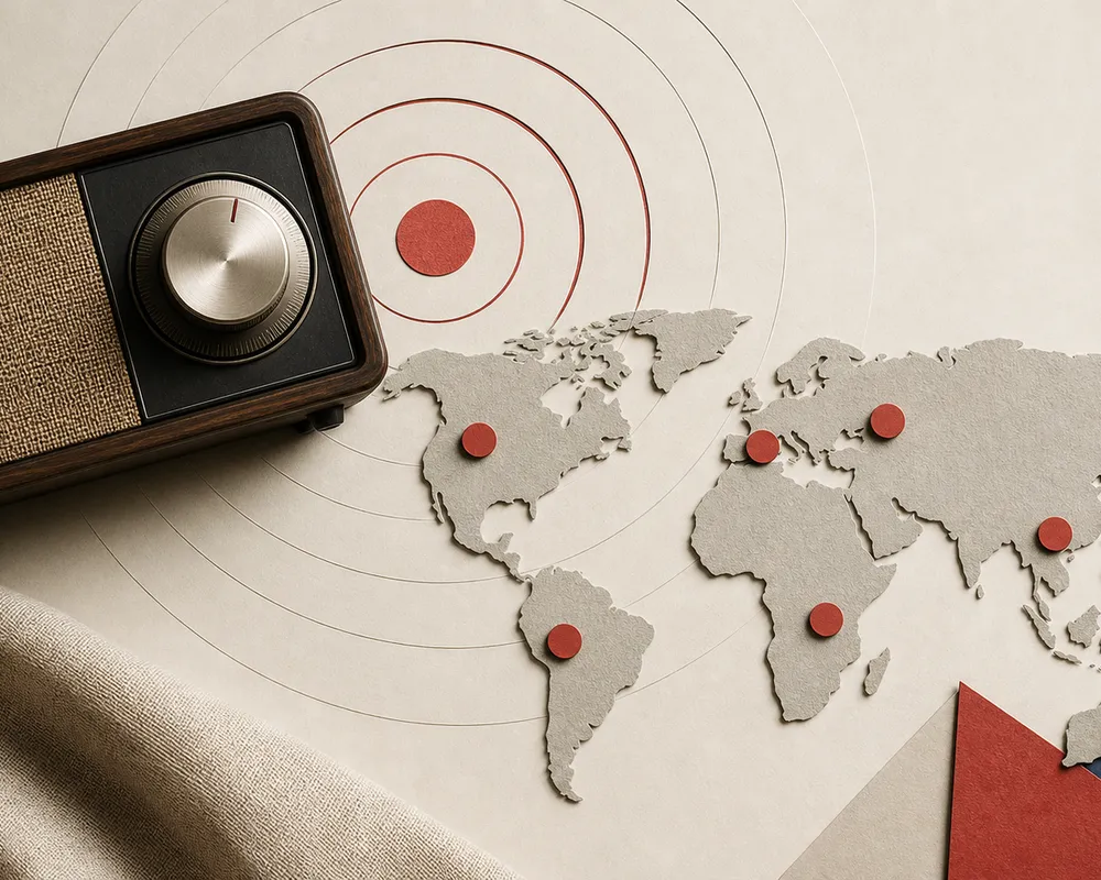 An editorial listening desk comparing free online radio services